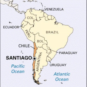 Map of Santiago de Chile