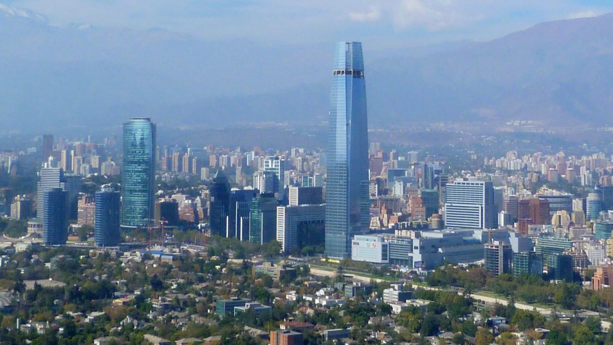 Vista Parcial de Santiago de Chile